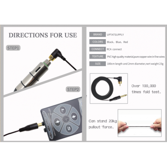 UTS Slim RCA Clipcord #CO026